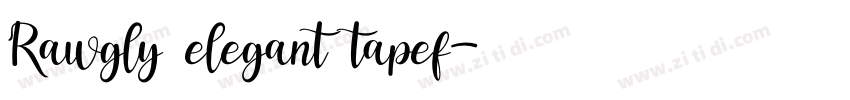 Rawgly elegant tapef字体转换